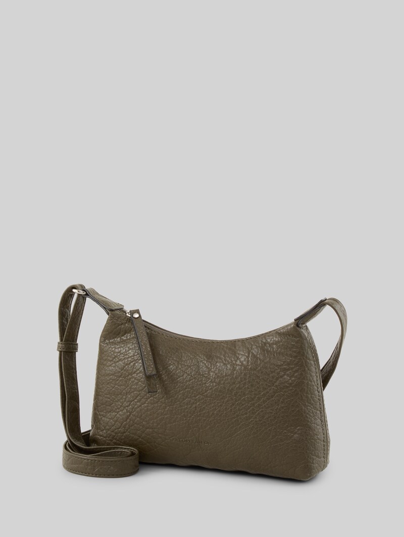 Tom Tailor TTEVELINA S Umhängetasche aus genarbtem Lederimitat - Khaki / Khaki