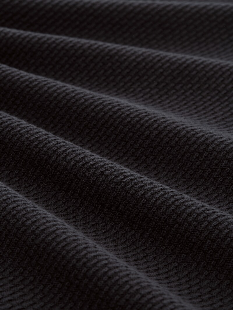 Tom Tailor Strickpullover im 2-in-1-Look - Coal Grey