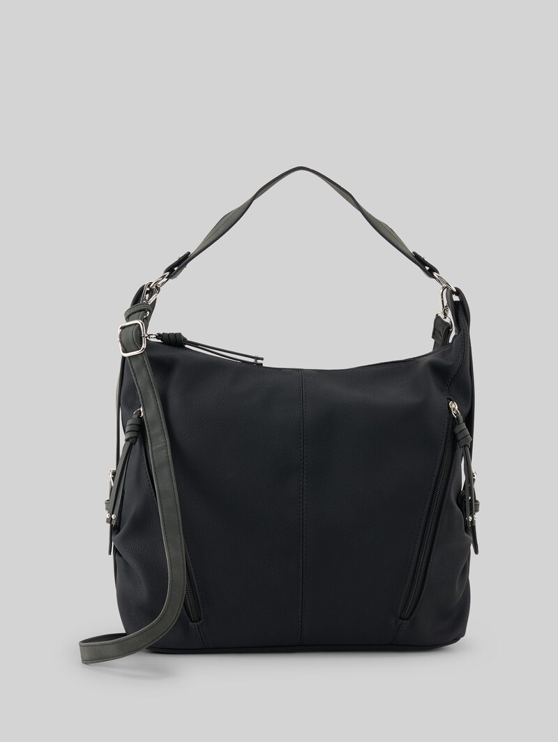 Tom Tailor TTCAIA Beuteltasche aus Lederimitat - Schwarz / Black Tom Tailor TTCAIA Beuteltasche aus Lederimitat - Schwarz / Black