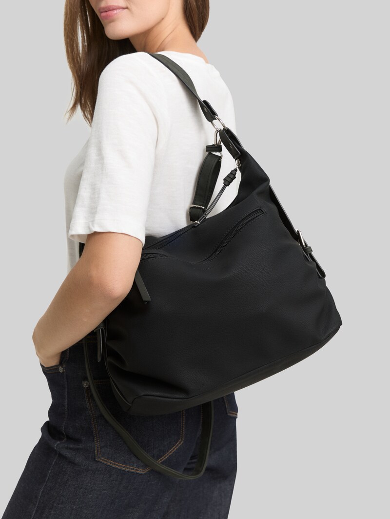 Tom Tailor TTCAIA Beuteltasche aus Lederimitat - Schwarz / Black