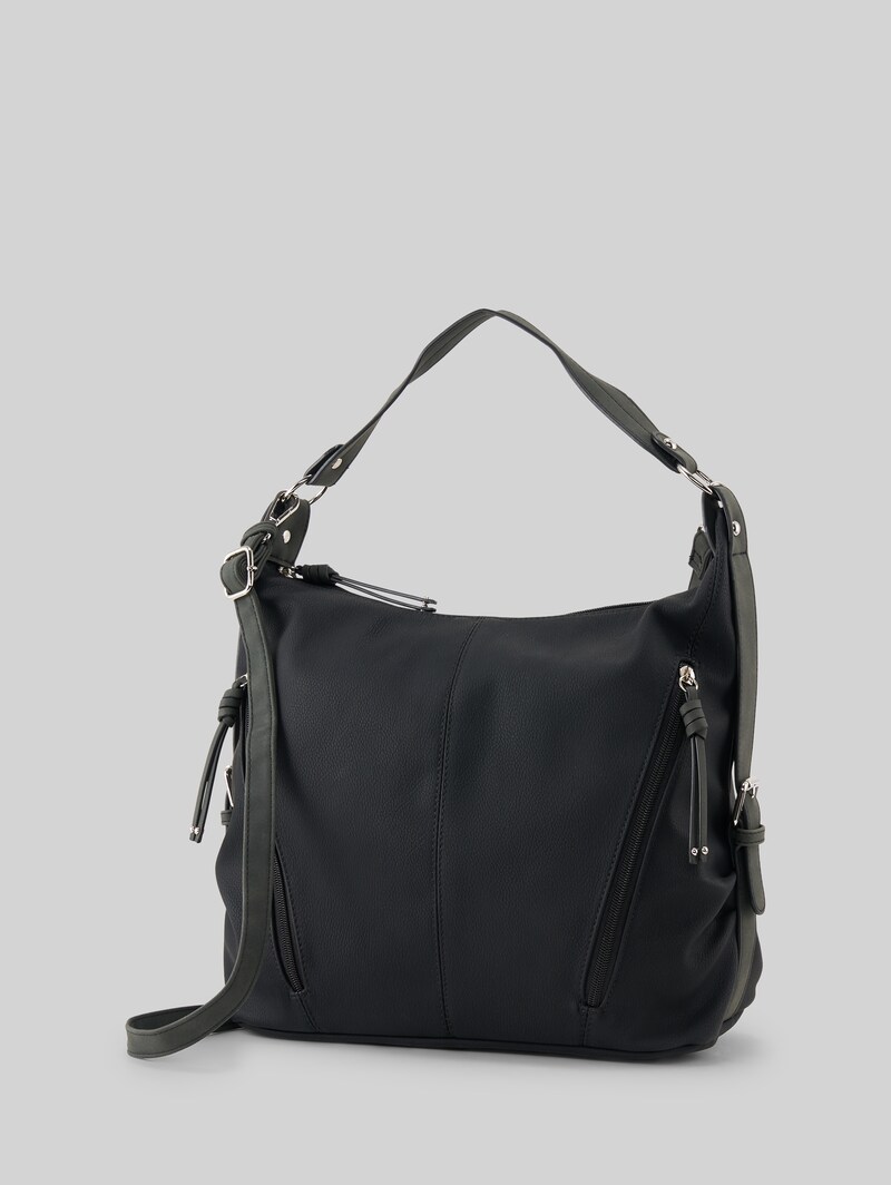Tom Tailor TTCAIA Beuteltasche aus Lederimitat - Schwarz / Black