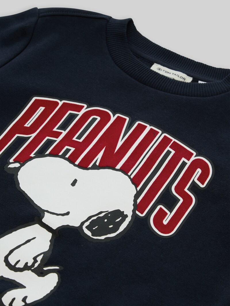 Tom Tailor Sweatshirt mit Snoopy-Print - Sky Captain Blue