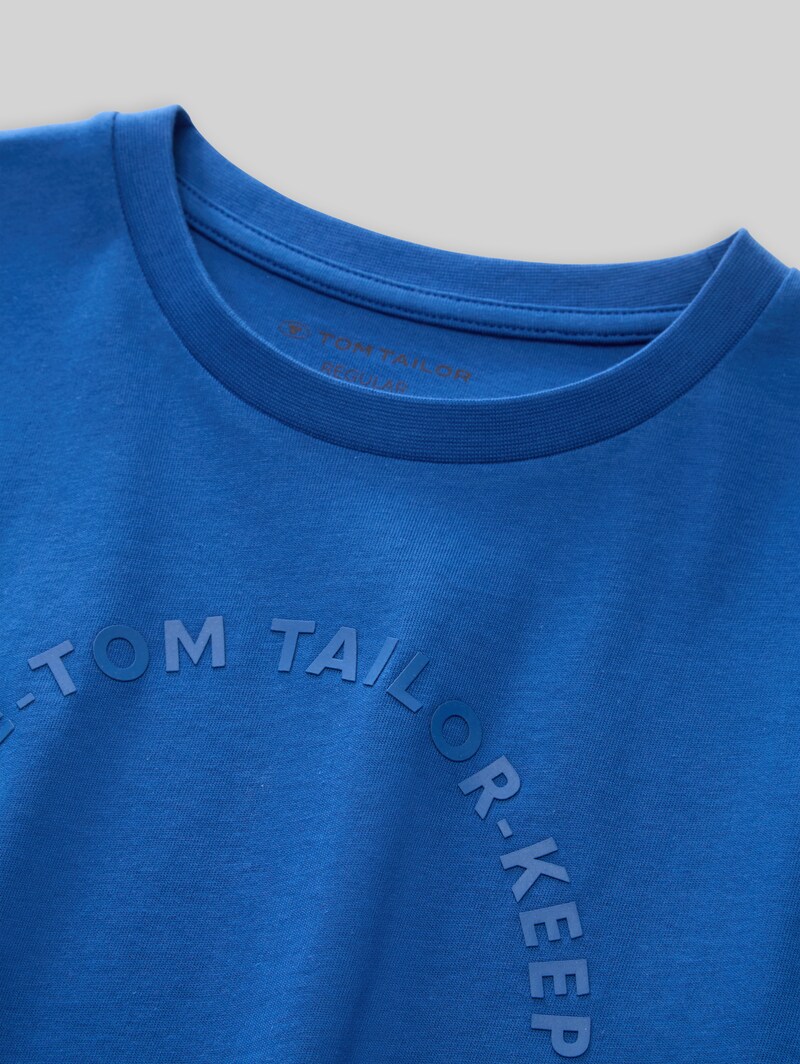 Tom Tailor Basic T-Shirt im 2er-Pack - Soft Sapphire Blue