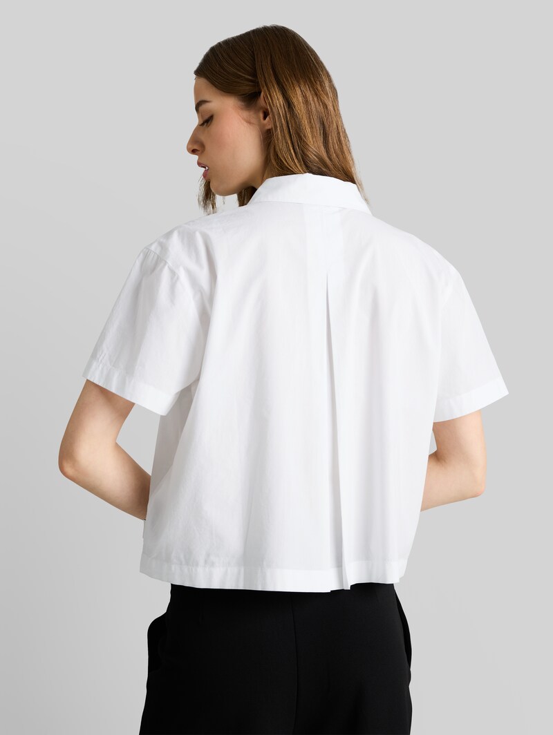 Tom Tailor Boxy Fit Bluse aus Baumwolle - White