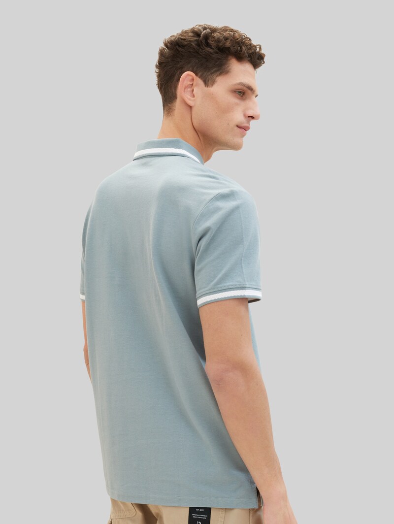 Tom Tailor Poloshirts im 2er-Pack - Sky Captain Blue