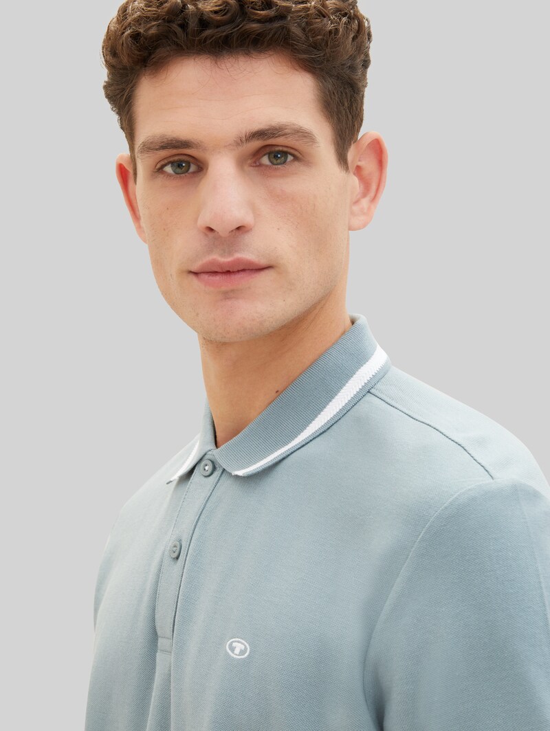 Tom Tailor Poloshirts im 2er-Pack - Sky Captain Blue