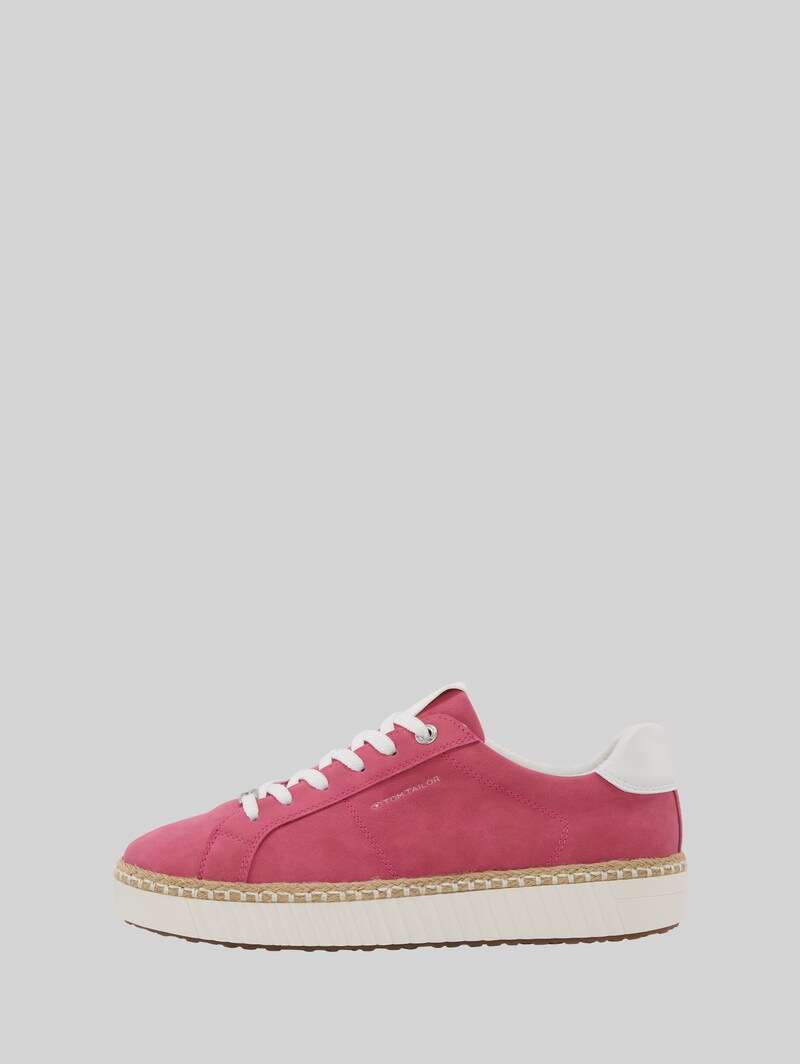 Tom Tailor Sneaker mit Bast-Detail - Pink