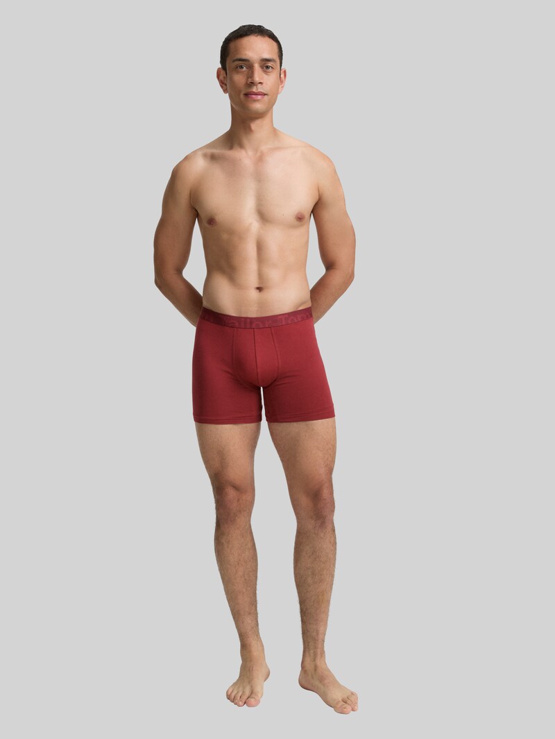 Tom Tailor Kurze Boxershorts im 2er-Pack - Rot-dunkel-multicolor1