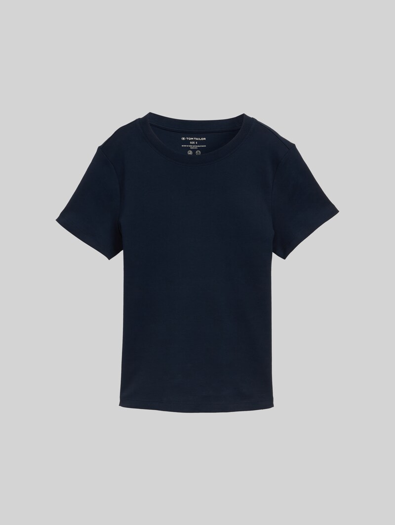 Tom Tailor T-Shirt mit Rundhalsausschnitt - Sky Captain Blue