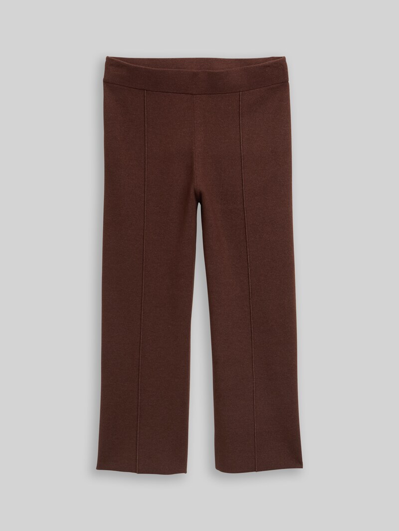 Tom Tailor Culotte Strickhose - Dark Pecan Brown Melange