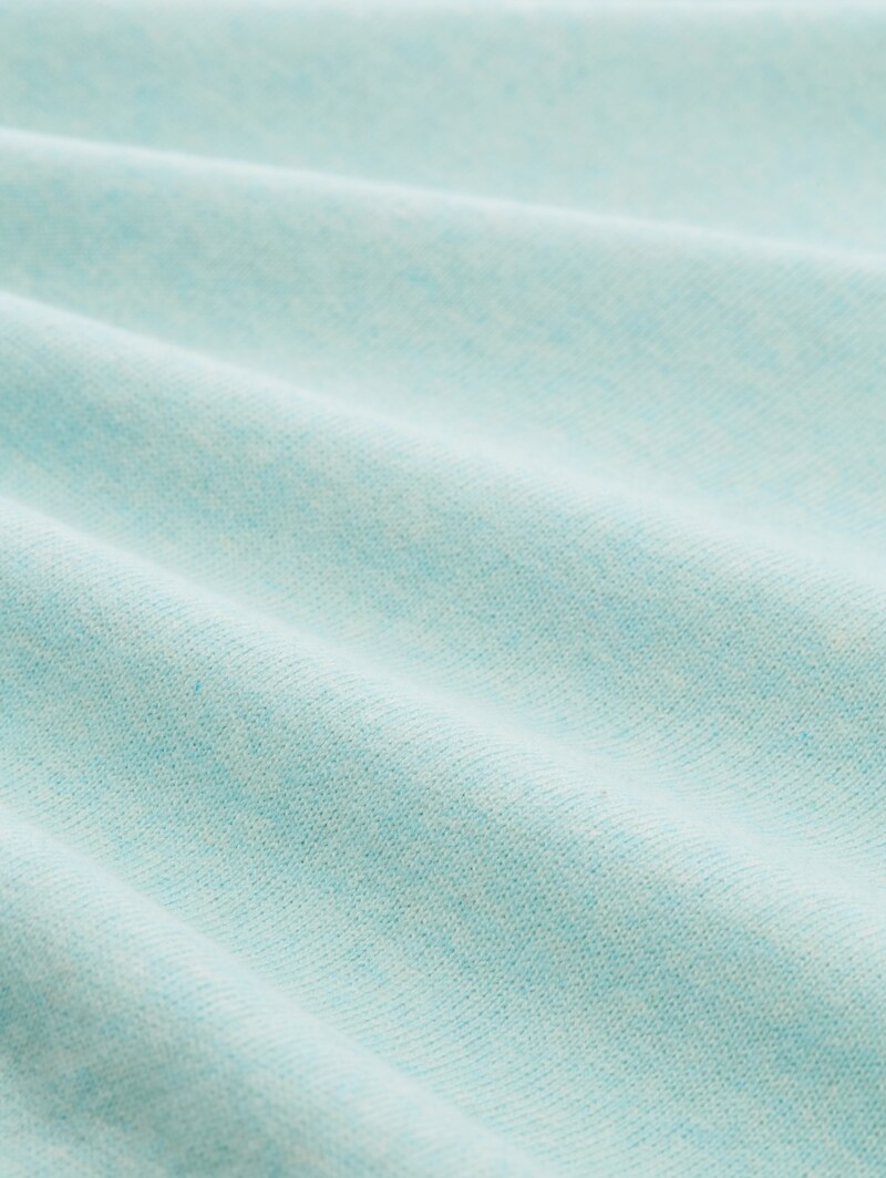 Tom Tailor Oversize Strickpullover mit Kaschmir-Anteil - Dusty Light Green Melange