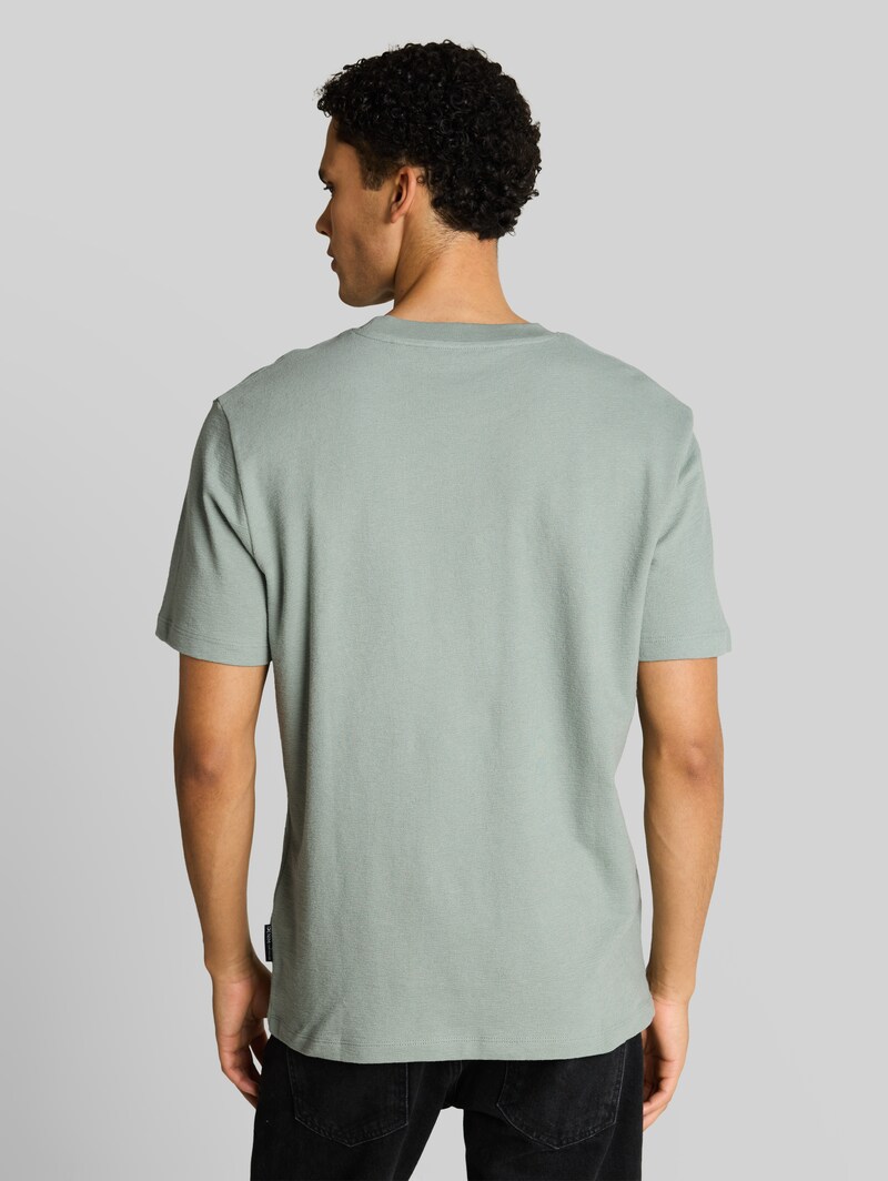 Tom Tailor Terry T-Shirt aus Baumwolle - Green Mist