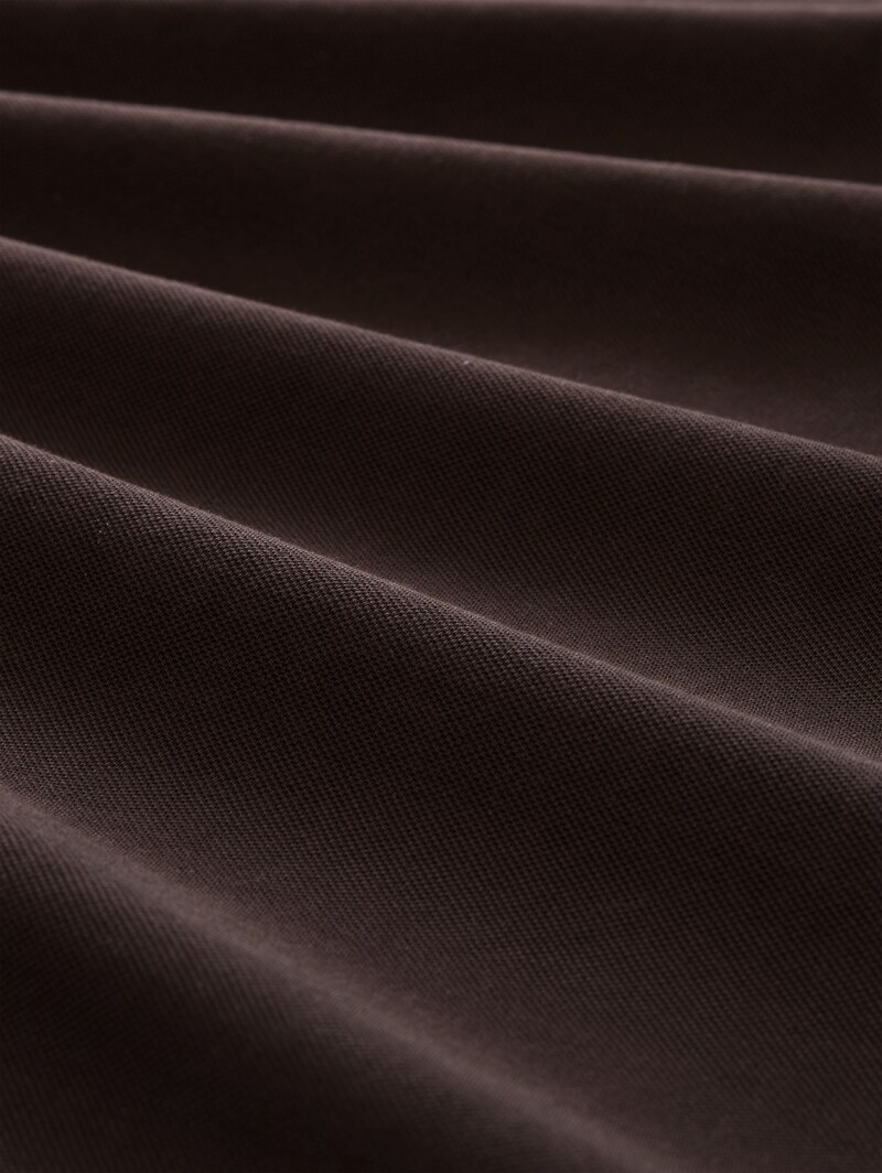 Tom Tailor Piqué Poloshirt aus Baumwolle - Dark Chocolate Brown