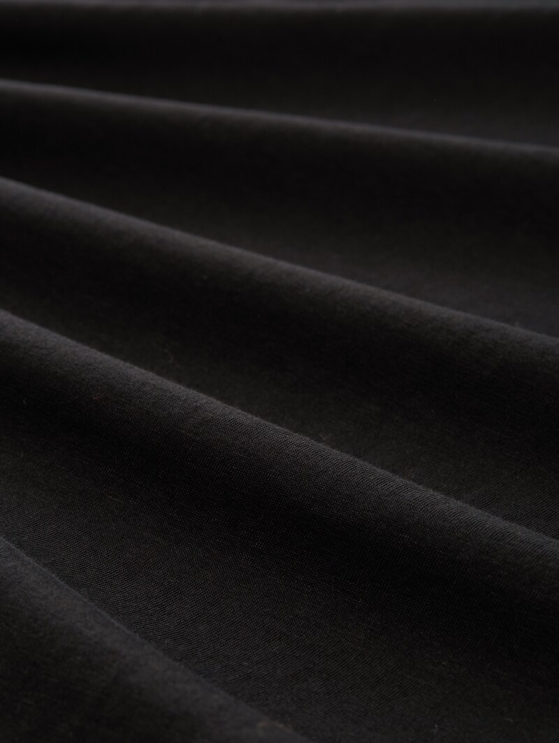 Tom Tailor Basic T-Shirt mit Logo-Print - Black