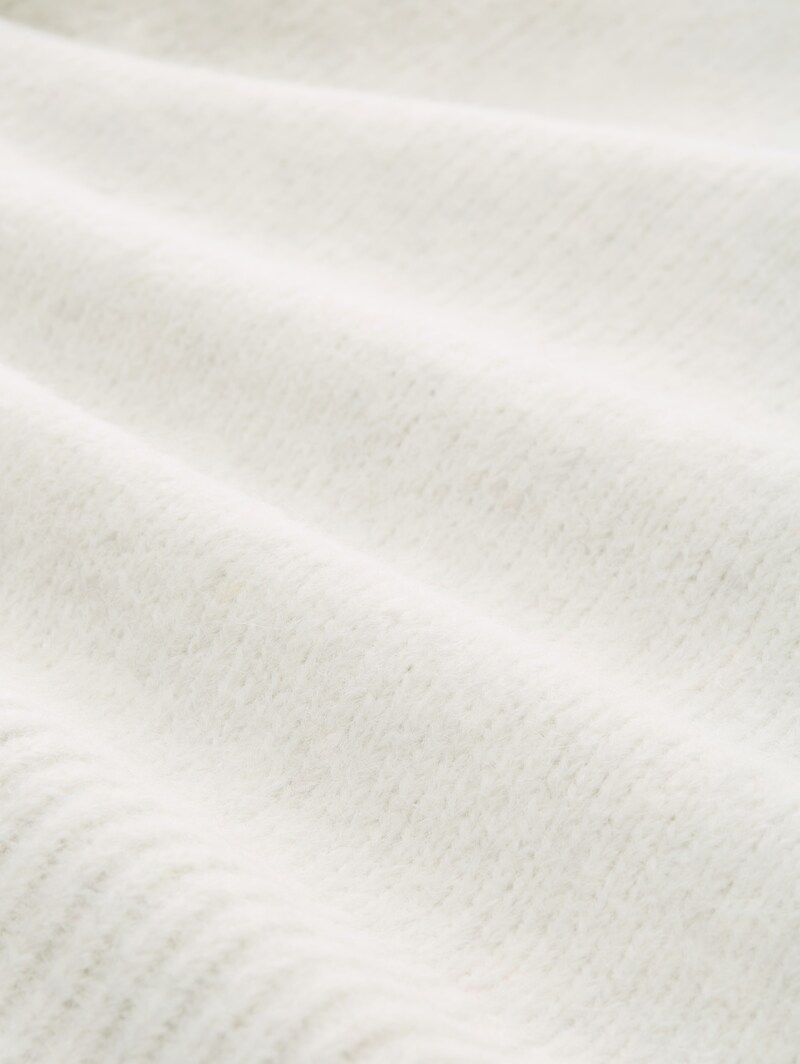 Tom Tailor Relaxed Fit Wrap Cardigan - Marble Beige Melange