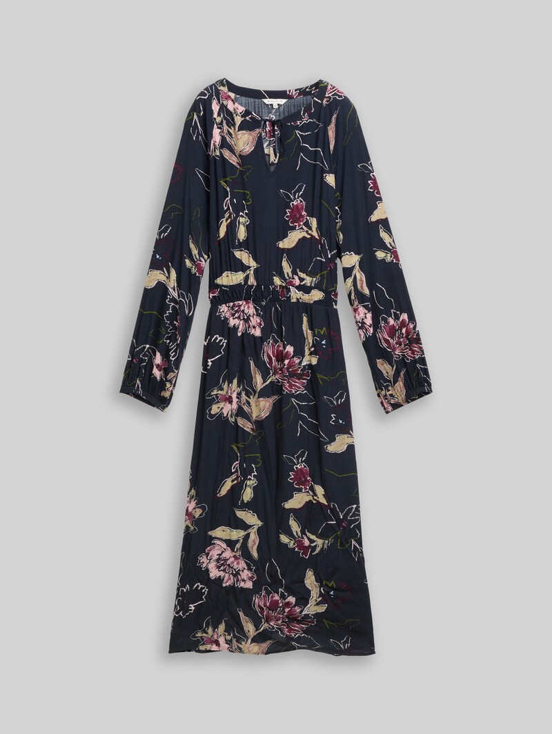 Tom Tailor Plus Size - Maxi-Kleid mit Blumenmuster - Big Flower Design
