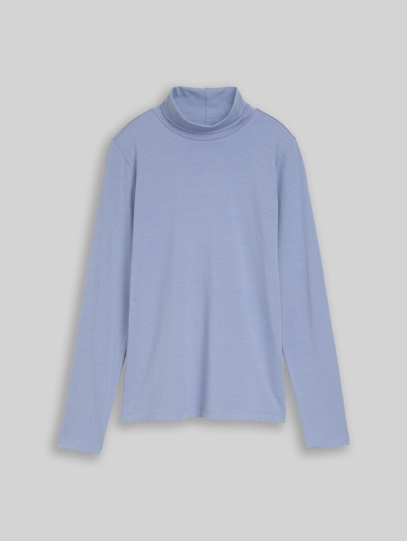Tom Tailor Basic Rollkragenshirt - Fern Blue