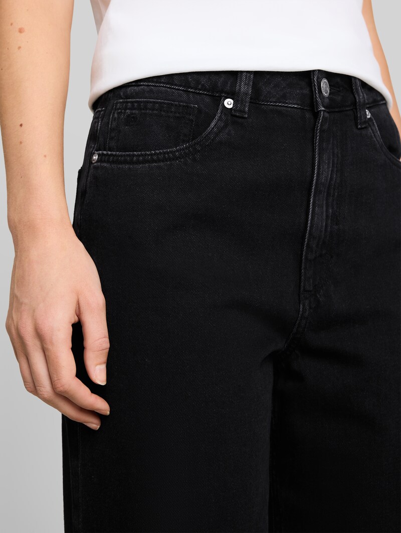 Tom Tailor TTLINOU WIDE Jeans - Black Denim