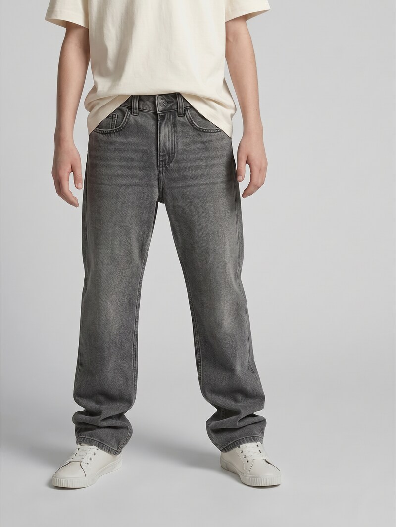 Tom Tailor Baggy Fit Jeans - Used Mid Stone Grey Denim