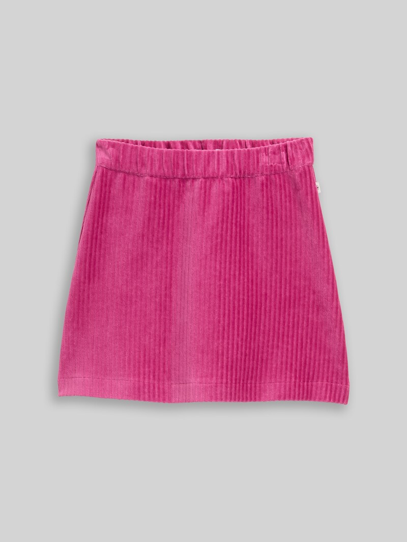 Tom Tailor Mini-Rock aus Cord mit Herztaschen - Smooth Magenta