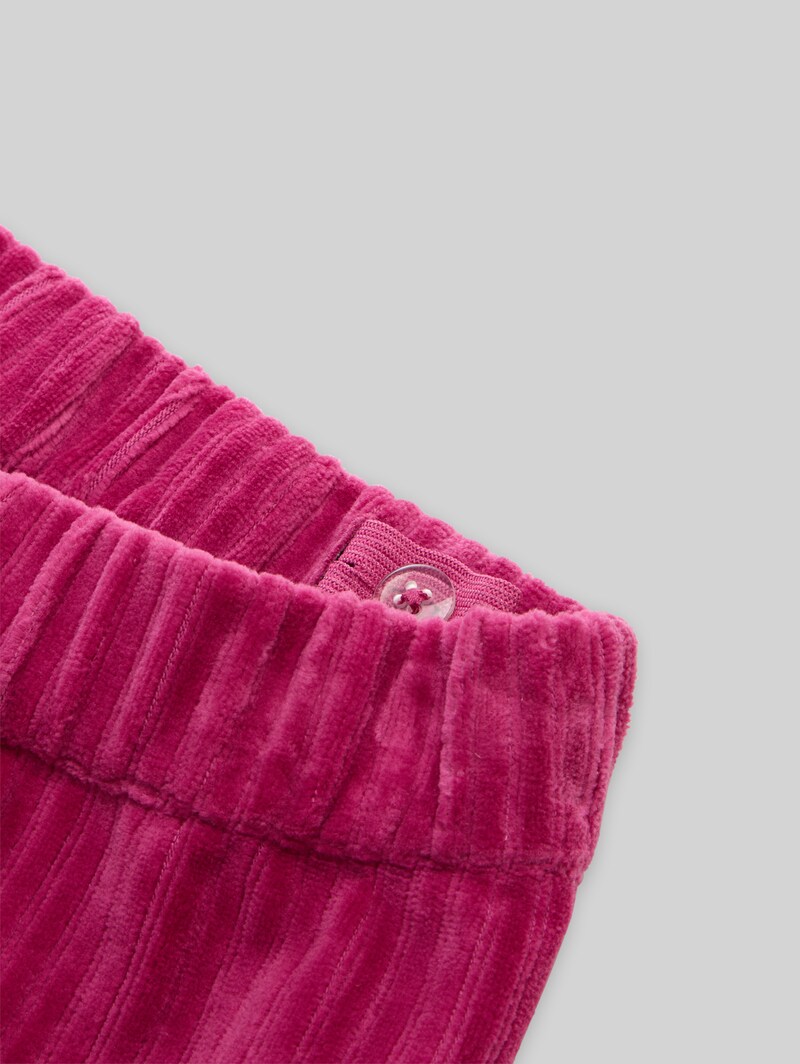 Tom Tailor Mini-Rock aus Cord mit Herztaschen - Smooth Magenta