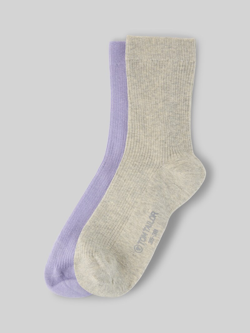 Tom Tailor Socken im 2er-Pack - Light Grey Melange
