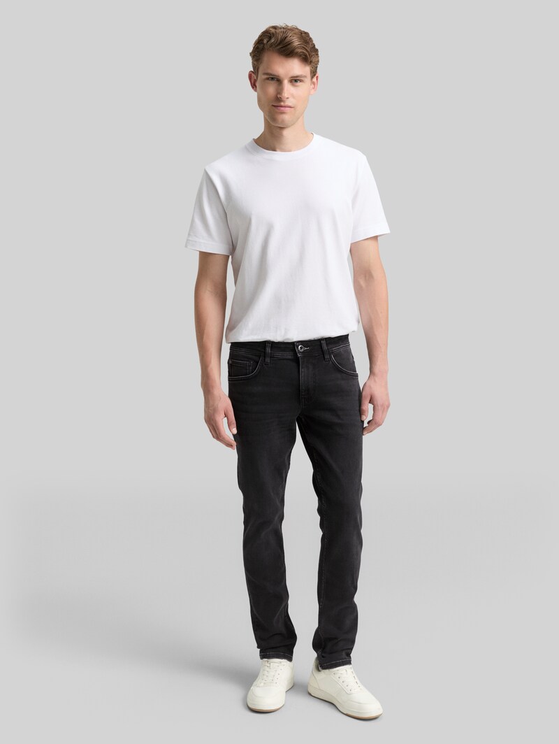 Tom Tailor TTTROY SLIM Jeans mit Stretch - Clean Dark Stone Grey Denim