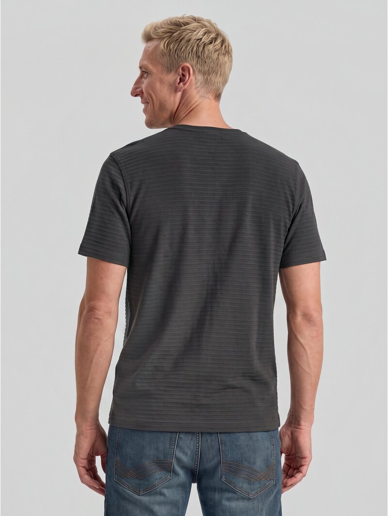 Tom Tailor Heavy-Jersey T-Shirt aus Baumwolle - Tarmac Grey