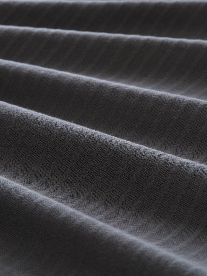 Tom Tailor Heavy-Jersey T-Shirt aus Baumwolle - Tarmac Grey