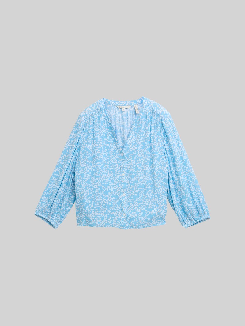 Tom Tailor Loose Fit Bluse aus Viskose - Small Flower Print