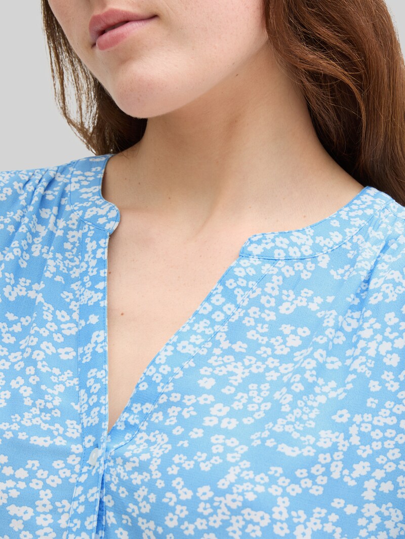 Tom Tailor Loose Fit Bluse aus Viskose - Small Flower Print