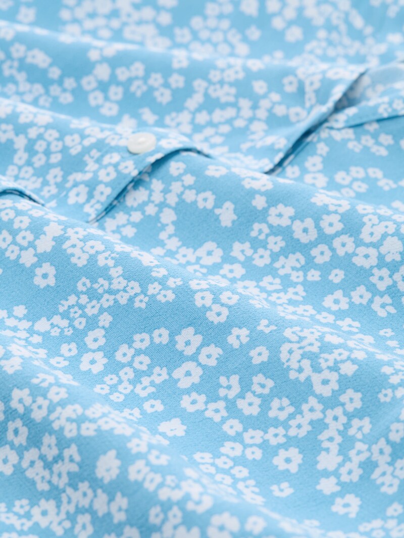 Tom Tailor Loose Fit Bluse aus Viskose - Small Flower Print