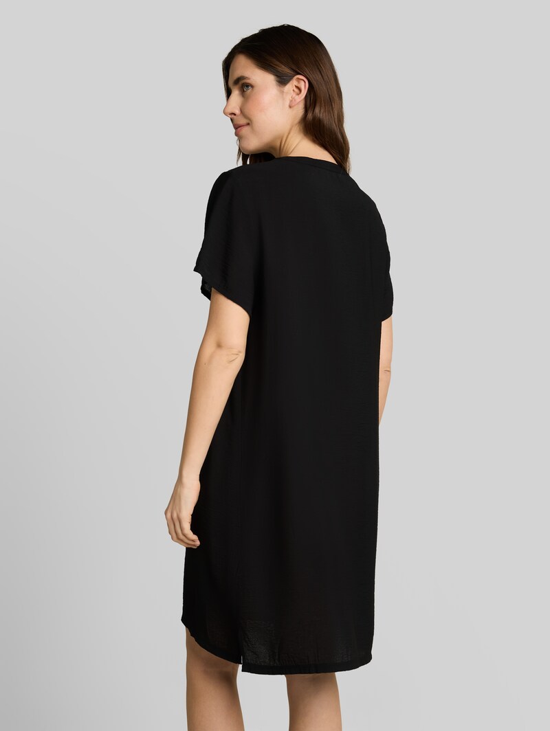 Tom Tailor Kleid mit V-Ausschnitt - Deep Black