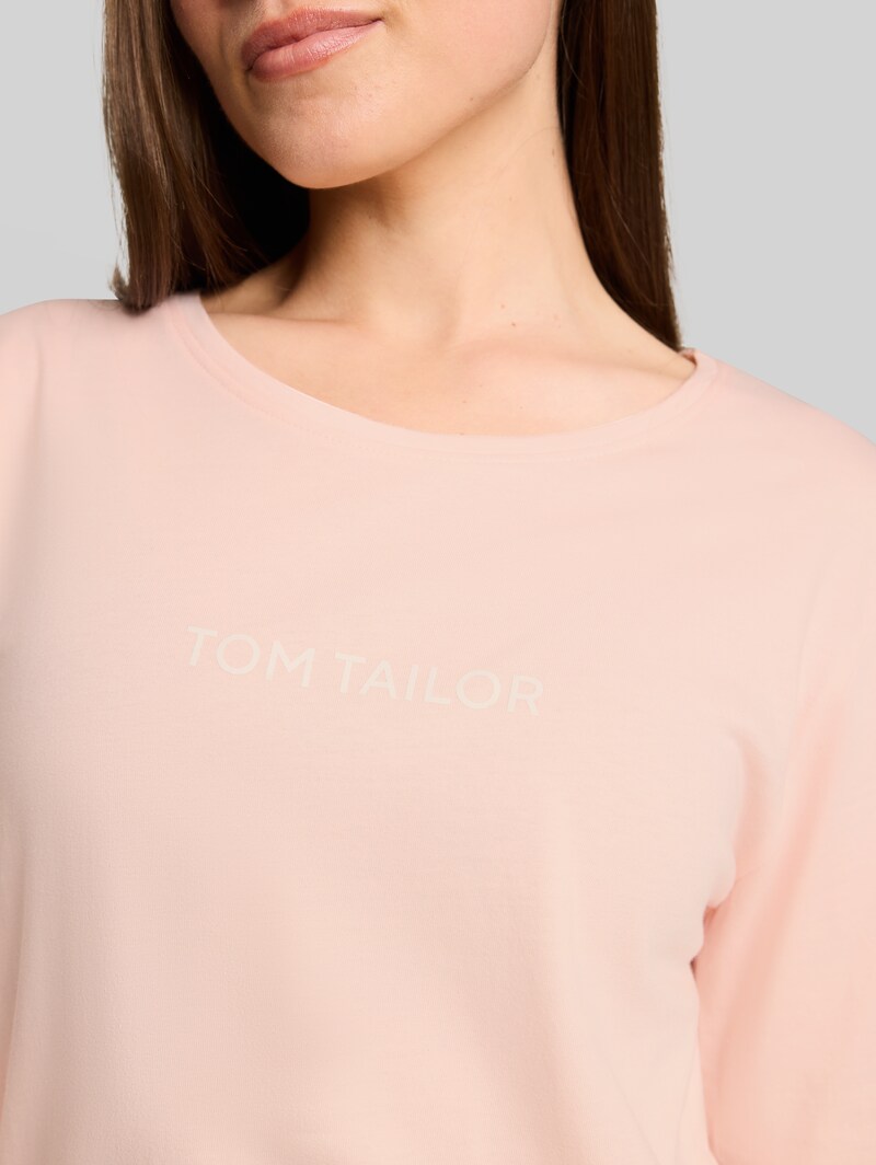Tom Tailor Pyjama-Set mit Punkte-Print aus Baumwolle - Red-light-dots
