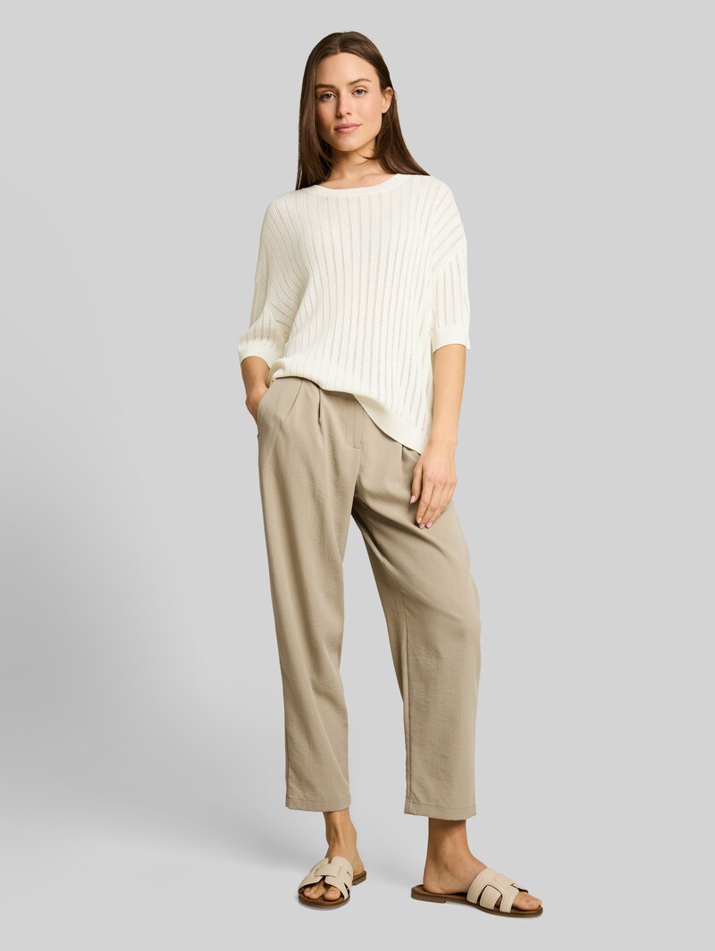 Tom Tailor Loose Fit Pullover - Whisper White