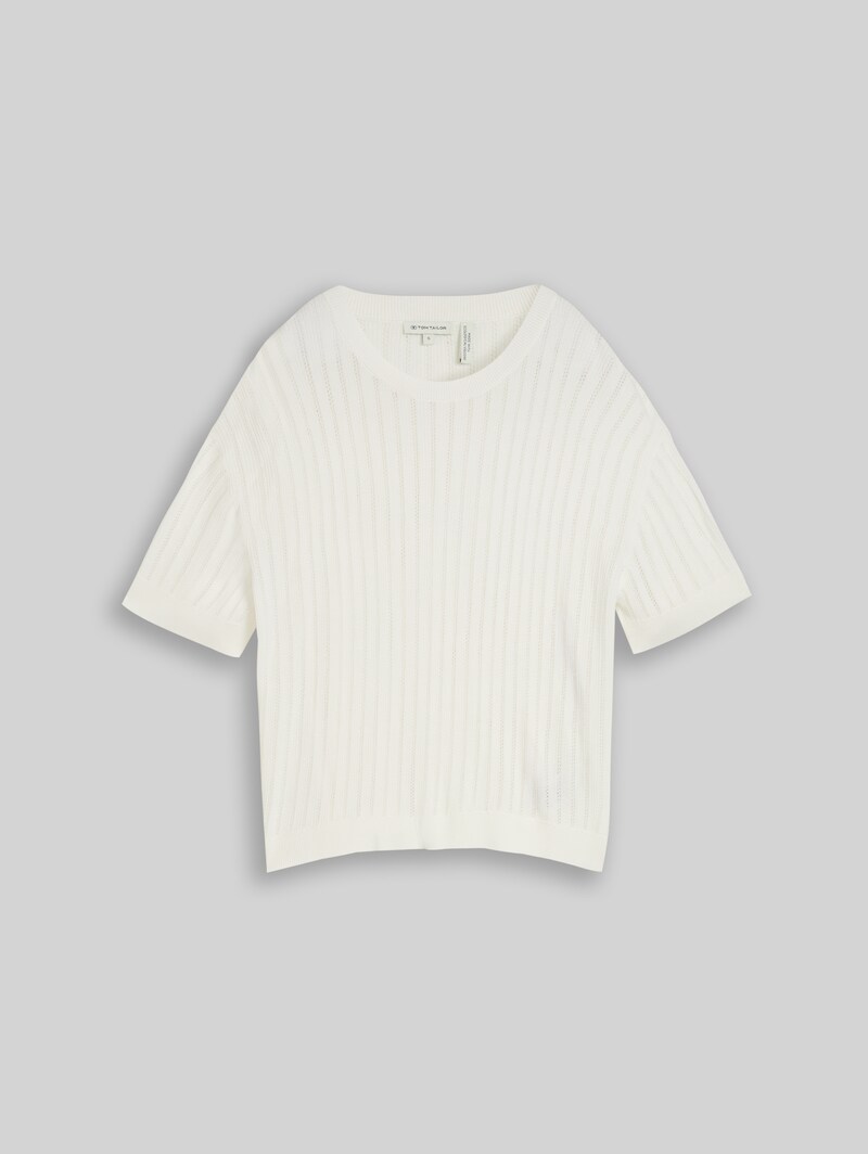 Tom Tailor Loose Fit Pullover - Whisper White