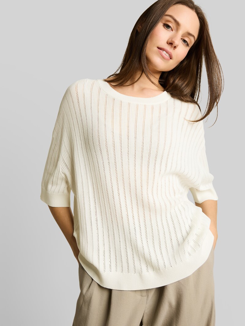 Tom Tailor Loose Fit Pullover - Whisper White