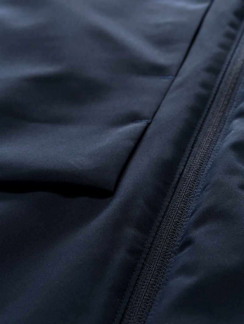 Tom Tailor Relaxed Fit Funktionsjacke mit abnehmbarer Kapuze - Sky Captain Blue