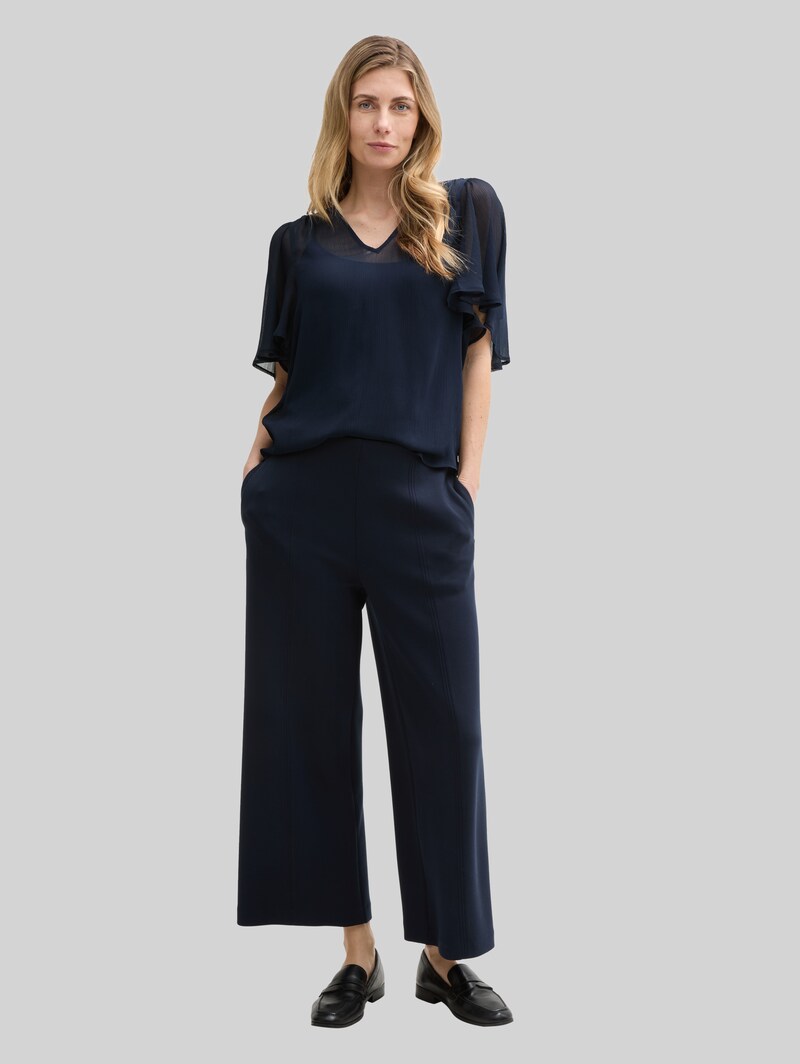 Tom Tailor Chiffon Bluse - Sky Captain Blue