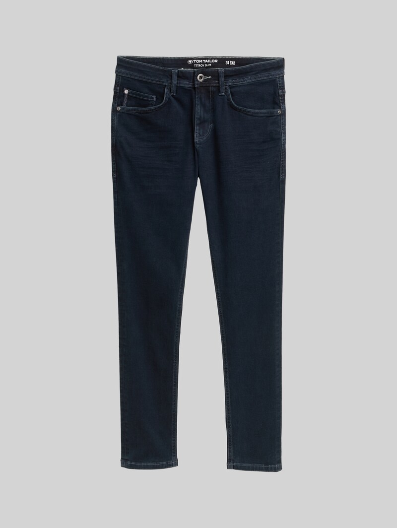 Tom Tailor TTTROY SLIM Jeans mit Stretch - Blue Black Denim