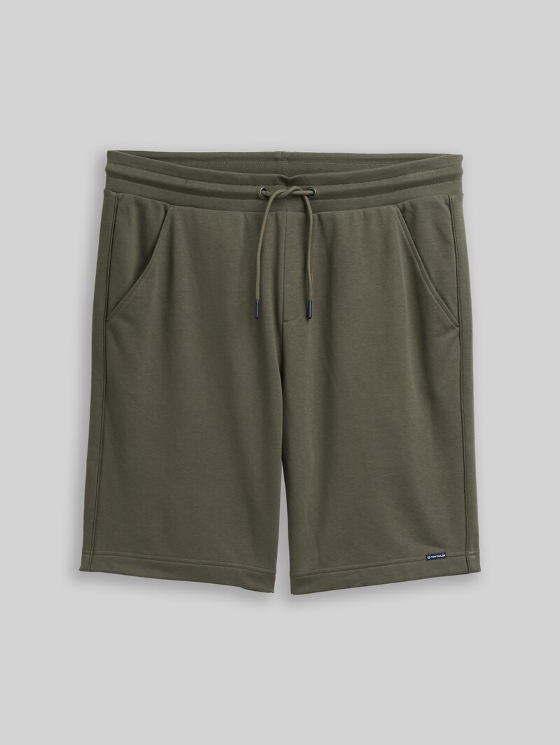 Tom Tailor Basic Sweat-Shorts - Deep Leaf Green