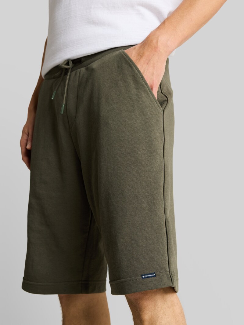 Tom Tailor Basic Sweat-Shorts - Deep Leaf Green