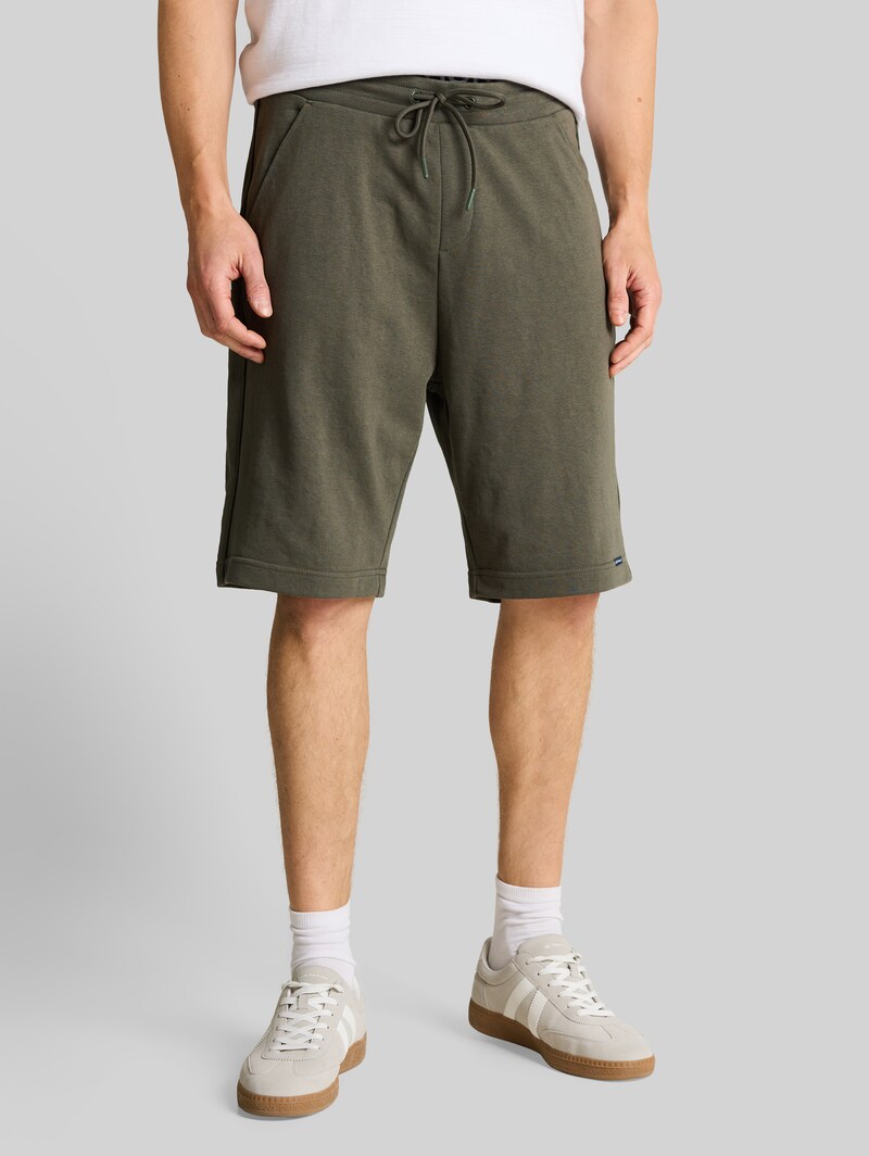 Tom Tailor Basic Sweat-Shorts - Deep Leaf Green
