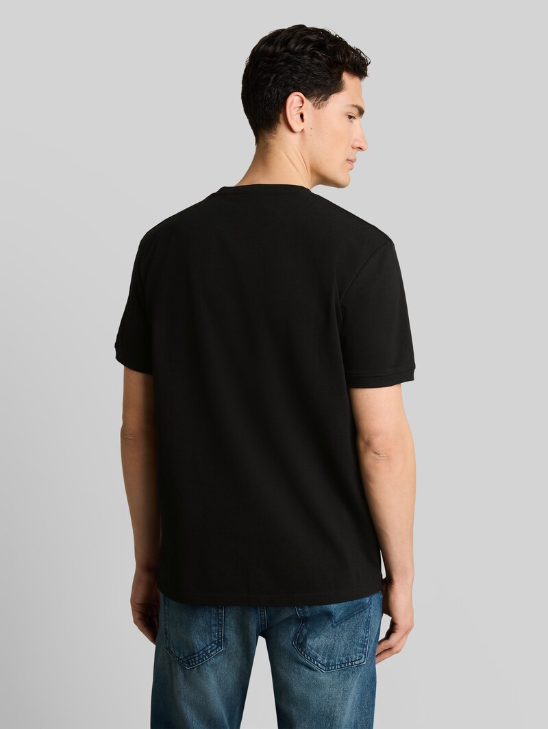 Tom Tailor Basic Piqué T-Shirt - Black
