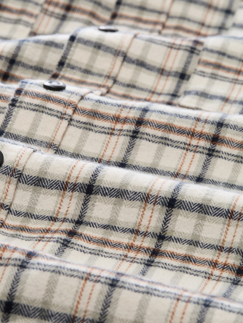 Tom Tailor Plus Size - Flanell-Hemd mit Karomuster - White Based Mint Check