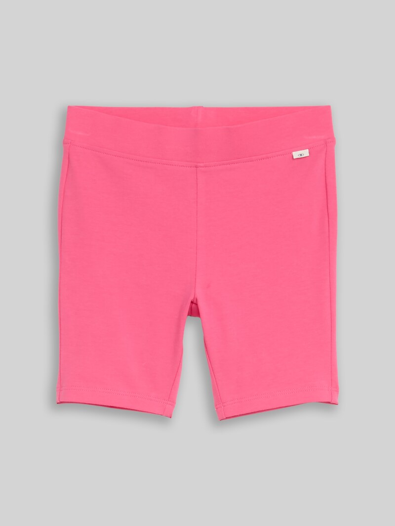 Tom Tailor Basic Radler Shorts aus Jersey - Flashy Pink