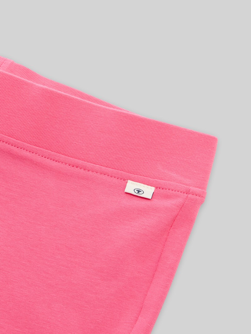 Tom Tailor Basic Radler Shorts aus Jersey - Flashy Pink