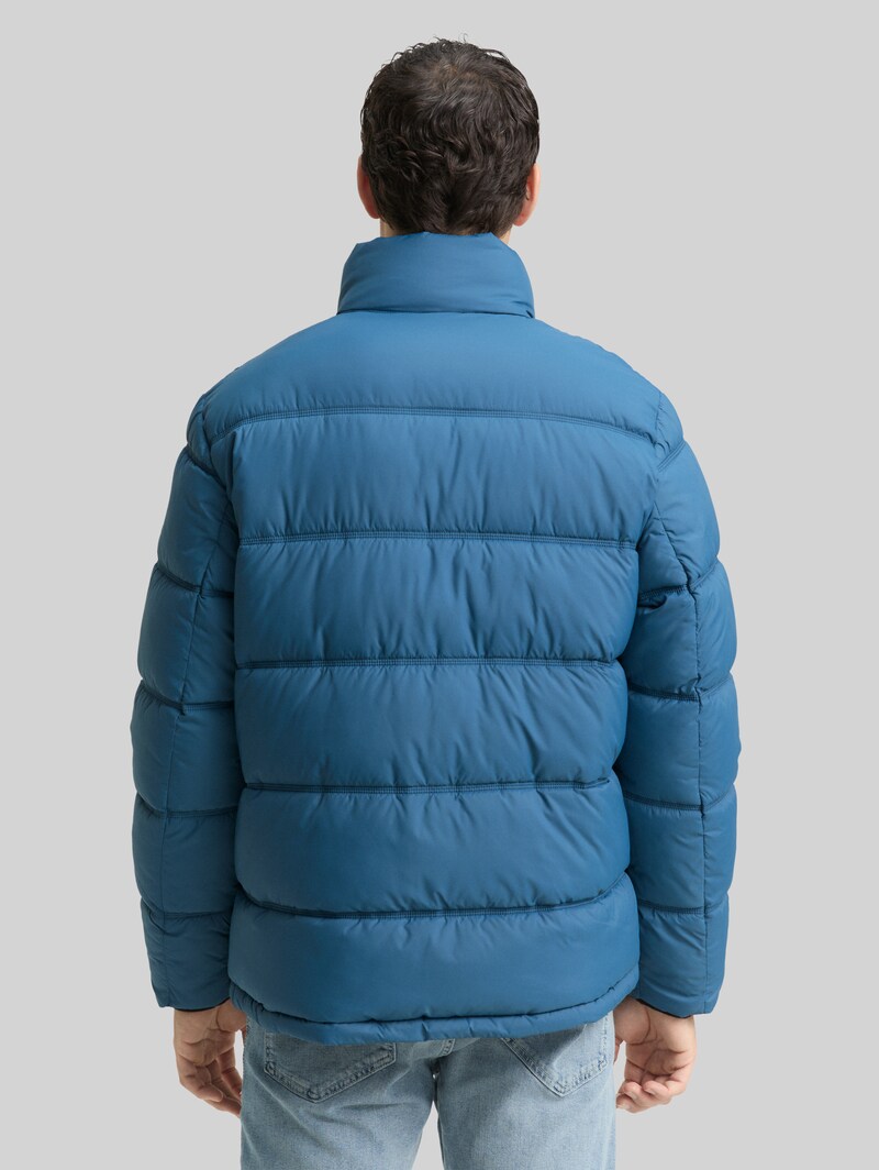 Tom Tailor Puffer-Jacke aus wasserabweisendem Material - Real Teal Blue