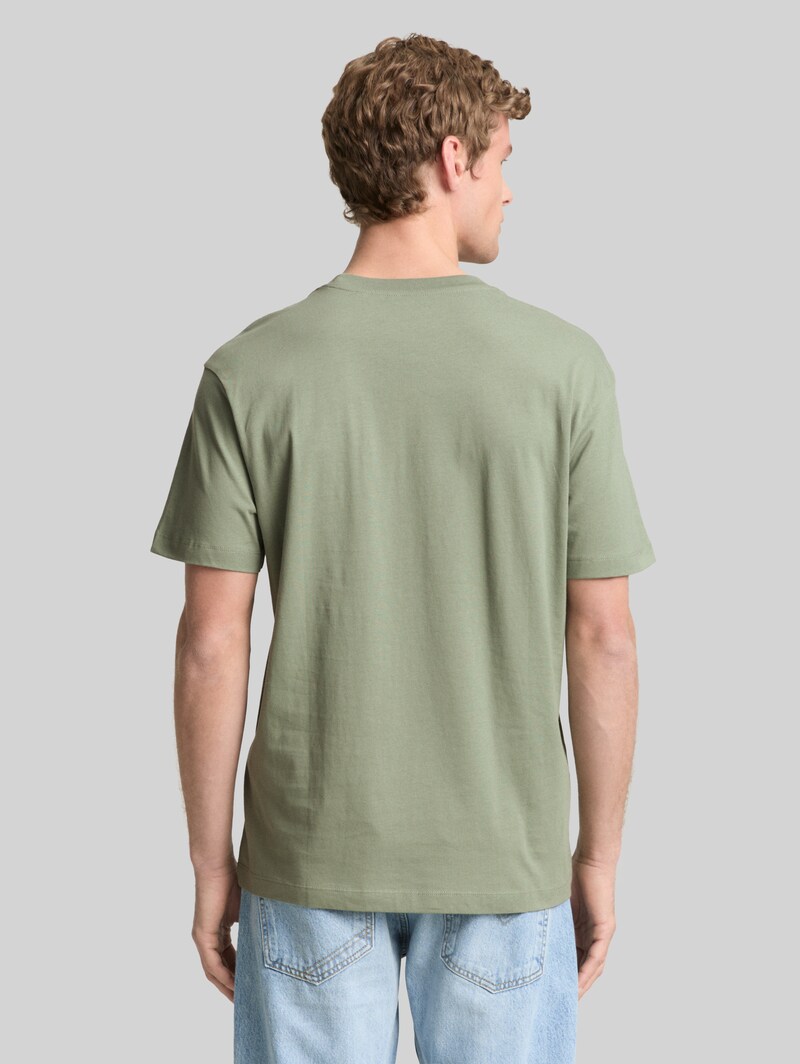 Tom Tailor Relaxed Fit T-Shirt aus Baumwolle - Sea Spray