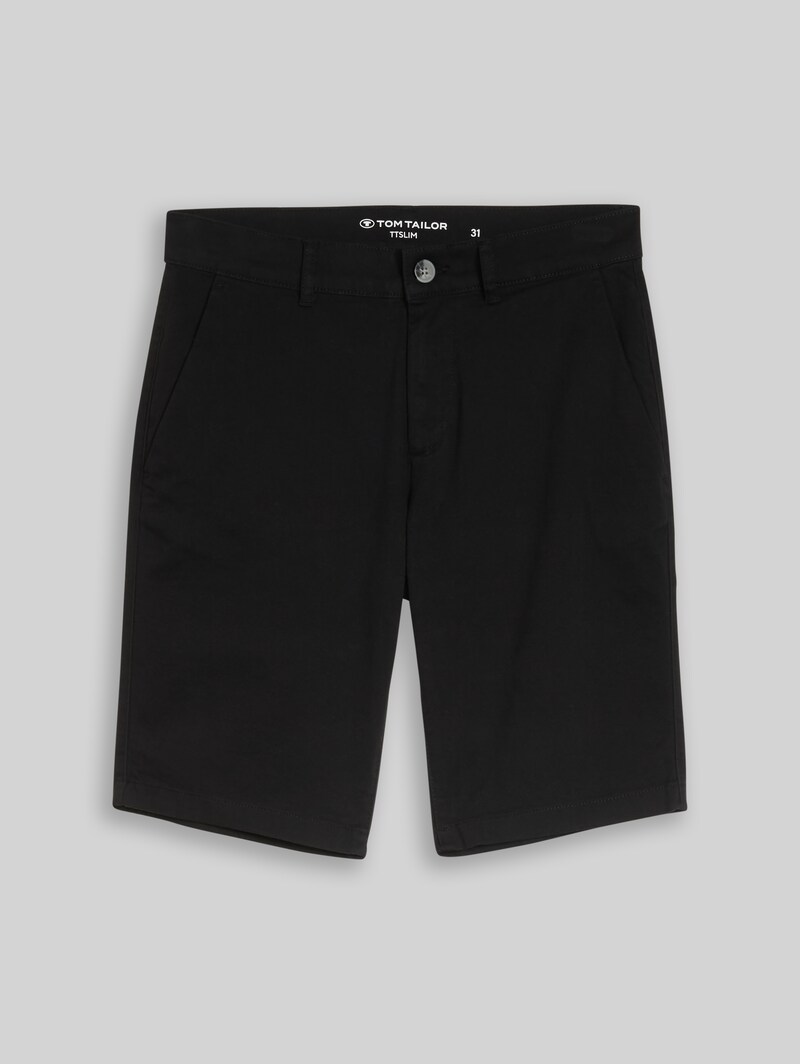 Tom Tailor TTSLIM Chino Shorts - Black